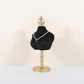 Gemeshou 785698864140 Velvet Necklace Holder Display Stand Black Jewelry For Sell