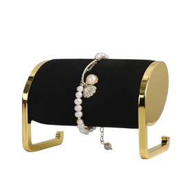 Gemeshou Bs-35 Black Velvet Watch Stand Jewelry Bracelet Display For Selling Metal B