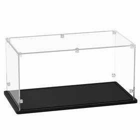 Gemutlich 15-8-8 Acrylic Display Case 15x8x8 Inch Cube- 3mm Thick Box With Bla