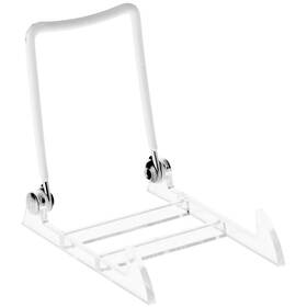 Gibson Holders 745590990873 1pl Adjustable White Wire And Clear Acrylic Display Easel 2.7