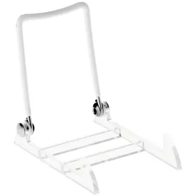Gibson Holders 745590990873 1pl Adjustable White Wire And Clear Acrylic Display Easel 2.7