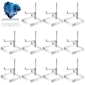 Odis-tw0001-03 Glasswinds 16 Pcs Adjustable Metal Crystal Display Shelf Rock Stand With Acryli