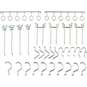 606968 Global Industrial 30 Piece Assorted Pegboard Hook Set Zinc Plated