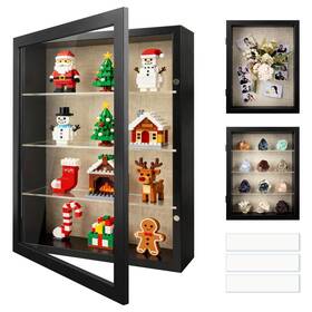 Golden State Art 29734 Gsa 102529734 11x14 Shadow Box Display Cases With Removable Clear Shelves Glass Door Memor