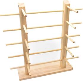 Golden Strawberry 90000248 10-layer Wooden Glasses Display Stand Wood Sunglass Rack Holder Organize