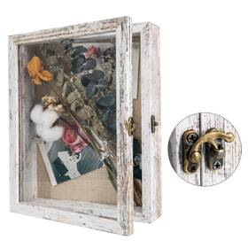 Graduatepro B0995jgvkf Shadow Box Frame 8x10 Display Case With Linen Back Real Glass Wi
