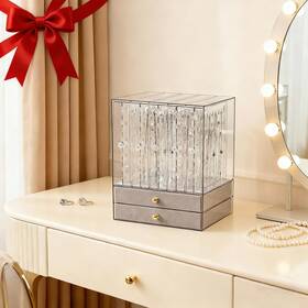Greenfeather Boxes-gr-02-wmy-5t-gray Jewelry Organizer With 7 Removable Drawers Clear Acrylic Jewelr