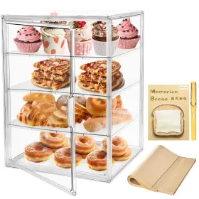 Wsy-ykl1 Grnheat Pastry Display Case Large Bakery Cookie Stand 4tier 1pcs Transparent