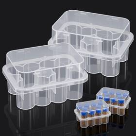 Gsbnjuy 842855 1 Peptide 2 Pack 10 Slot 3ml Vial Holder For Refrigerator Peptide Case Fridge Plast