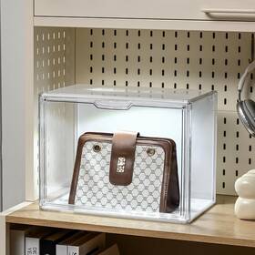 Gudemay Sku00205 Clear Showcase With Light Dustproof Stackable Display Case For Collectibles