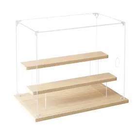 Us-qdhz-3-tier-24-30-18-25cm Hanyee Clear Acrylic Display Case 3 Tiered Stand Dustproof Organizer Showc