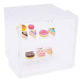 Happcucoe 743557646542 3 Layer Acrylic Display Case Bakery Pastry Collectibles Cabinet