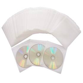 Happylive Shopping 729375024601 100 Pack Premium Cd Dvd Sleeves Thick Non-woven Material Double-sided Refill