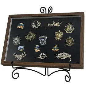 Pc001 Hemylu Shadow Box Pin Display Case With Tabletop Stand For Medal And Jewelry P