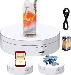 Hicarer 313053118104 Rotating Display Stand 5.4 Inch /6.6 Lbs Load Motorized Spinning Platform Ro