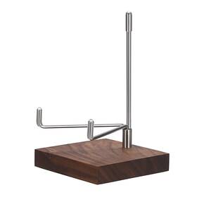 Hipiwe Hpwsn01161 Rock Display Stand With Wooden Base Adjustable Metal Arms Stan