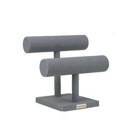 Hives And Honey 6008-653 2-tier Bracelet Bar Jewelry Display Holder Grey