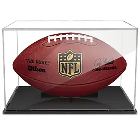 Yf00213 Ho-kloss Football Display Case Clear Acrylic Box Stand With