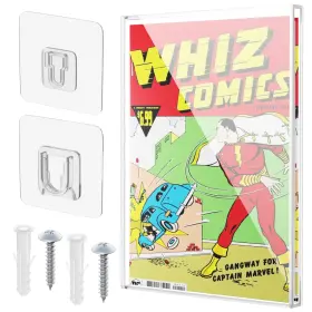 Homakover 604348765289 Acrylic Comic Display Case - Wall Mounted Uv-protection Silver Age Sh