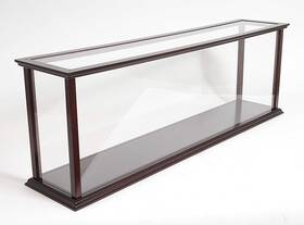 Homeroots 364366 39 Dark Brown Glass Standard Display Stand