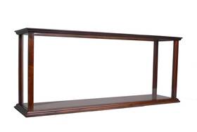Homeroots 364373 10 Dark Brown And Clear Glass Standard Display Stand