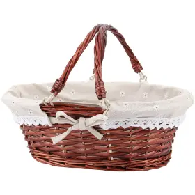 Tgvf-1579 Hozeon 14.1 X 11 6.7 Inch Natural Wicker Woven Basket Premium Willow Baske