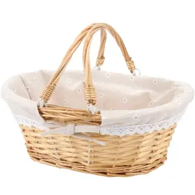 Tgvf-1900 Hozeon 14 X 11 6.7 Inch Natural Wicker Woven Basket Premium Willow