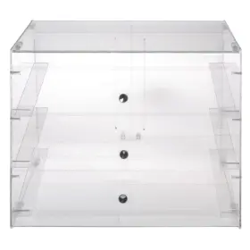 1826fsrs Hubert Pastry Display Case With Chrome Knobs Rectangular Front And Rear Serve