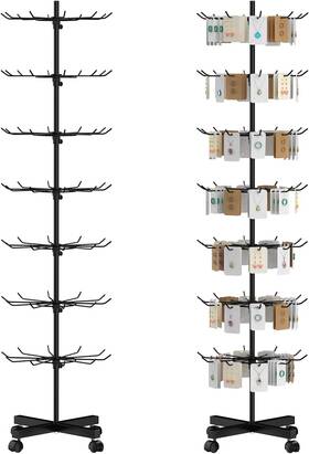 Hypergiant 696536886319 Retail Display Stand 7 Tier Rotating Rack For Store Keyring