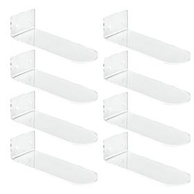 Ieek 726189846047 Floating Shoe Display 8 Pack Levitating Acrylic Shelf For... Fast Ship