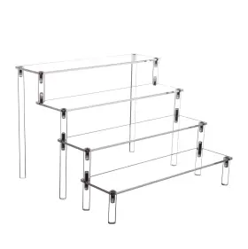 Clear-4-8-30 Ihomecooker Acrylic Stands For Display 4 Tier Clear Cupcakes