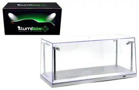 B01c4qufde Illumibox Silver Collectible Display Show Case Illumicase With Led Lights For 1/64 1/4