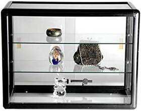 Inc. 726084197992 Counter Top Glass Case Standard Aluminum Framing With Sliding Door And L