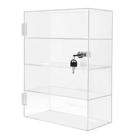 Insyoforeverec Sd234 Clear Acrylic Display Case 4 Layer Transparent Countertop Showcase Protection