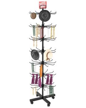 Ipexi 750439212757 Retail Display Stand 7 Tier For Movable Spinner Jewelry Keyring
