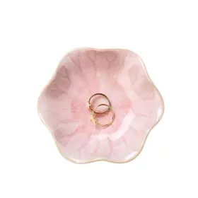 Jwhy-03 Jamend Clxp Lotus Leaf Shape Decorative Ring Tray Small Pink