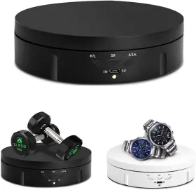Jayegt 696229407708 Motorized Rotating Display Stand 5.74inch /22lbs Load 360 Degree Jayegt 696229407708 Motorized Rotating Display Stand 5.74inch /22lbs Load 360 Degree