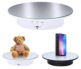 Jayegt Jy20-b Motorized Rotating Display Stand 7.87inch /17.6lbs White