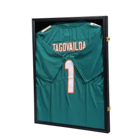 Jdeco 772123833062 Jersey Frame Display Case Shadow Box For