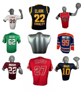 Jerzee Art 860002252346 Inflatable Jersey Display Case Wall-mount Frame Hanger For Football Basebal