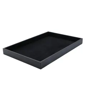 Lnk96oz10g Jeteho Velvet Jewelry Tray For Drawers Black Jewelrys Display Stackable