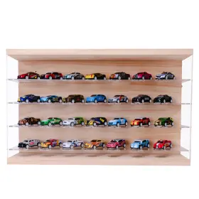 Aaa-1 Jiajumuwooa Large Acrylic Display Case For 1/64 Scale Diecast Cars - 28-car Storage Organ