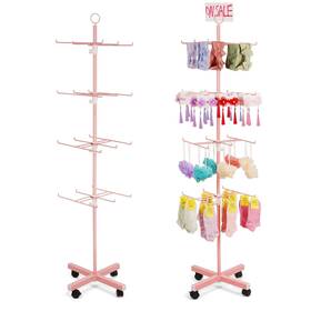 Jitnetiy Eh6jjy-5bjq Retail Display Spinning Stand 4 Tier Rack Movable Jewelry Key