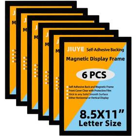 Jiuye 190065868230 Magnetic Sign Holder 8.5 X 11 Wall Mount Self Adhesive Picture Display Frame
