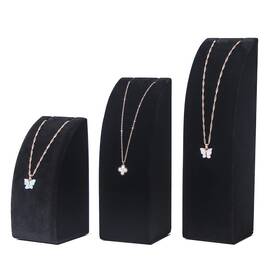 Justsoso Dy043 3pcs/set Necklace Holder Organizer Velvet Jewelry Display Stand For Selling P