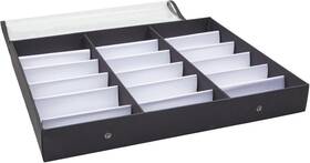 Juvale Cm-160531-10 18 Slot Sunglasses Organizer For Women And Men Eyeglass Storage Case Wit