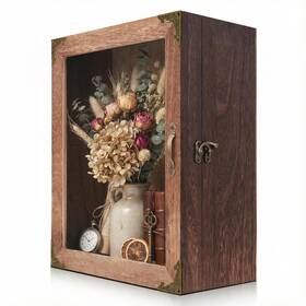 Kaasthaa Sdb-01 Shadow Box Frame 11x13 Depth 5in Boxes Display Cases Rustic Burnt Wo
