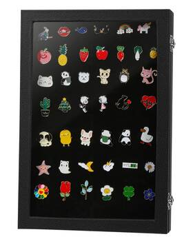 Kalnety Pdy01 Enamel Pin Display Case 14 Inch X 9 Shadow Box Holder Dustproof St