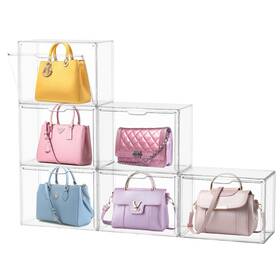 Ksacry Yklkcxzsh6pcs-us 6pcs Acrylic Display Case Cases For Collectibles Purse Storage Orga