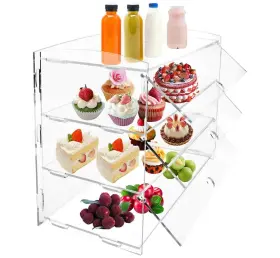 Gykxn5a6wdhs8-yt Kunghei 4 Tiers-clear Acrylic Display Case Countertop Bakery Pastry Dess